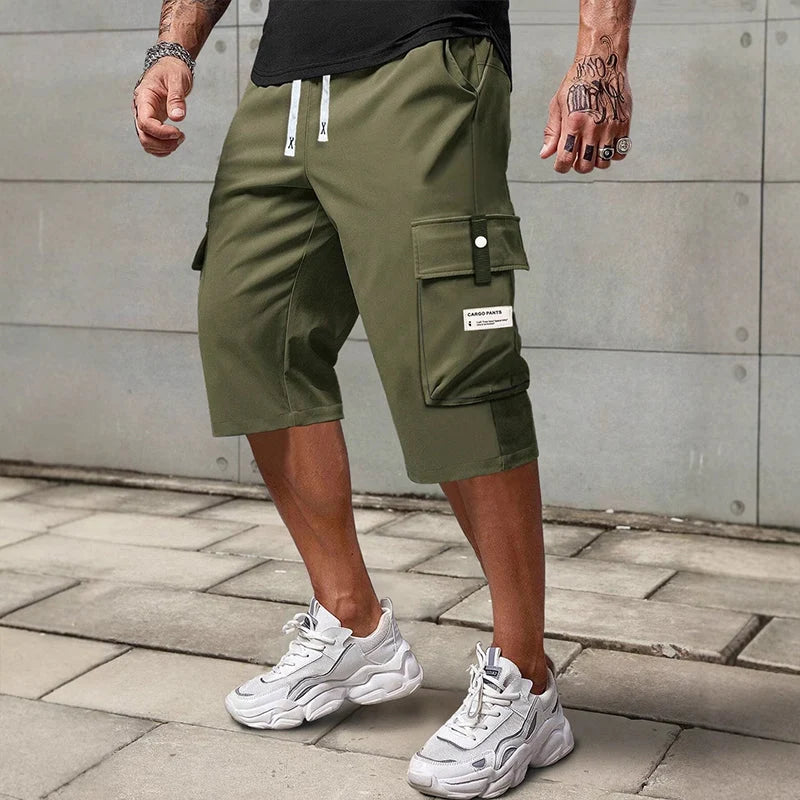 ⏳LAST DAY SALE 50% OFF !!Men's Casual Drawstring Capri Cargo Pants-Buy 2 Get Free Shipping Today!