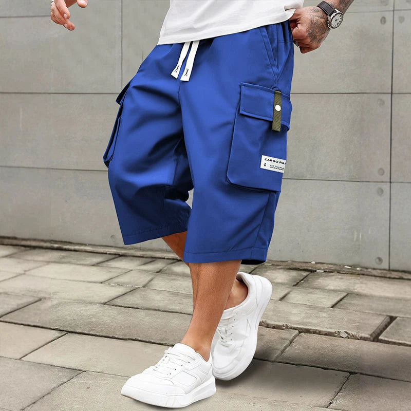 ⏳LAST DAY SALE 50% OFF !!Men's Casual Drawstring Capri Cargo Pants-Buy 2 Get Free Shipping Today!