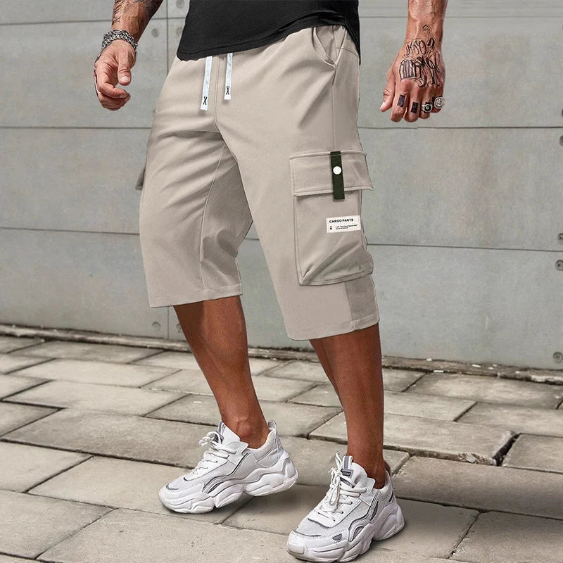 ⏳LAST DAY SALE 50% OFF !!Men's Casual Drawstring Capri Cargo Pants-Buy 2 Get Free Shipping Today!